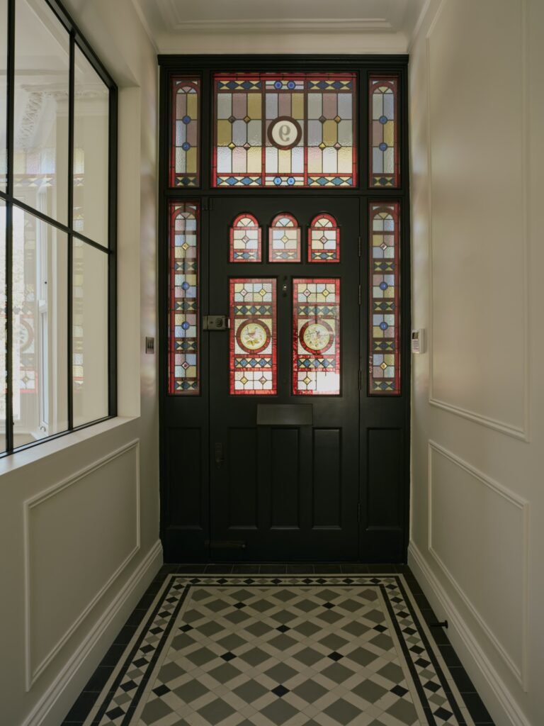Stylised Stain Glass Door